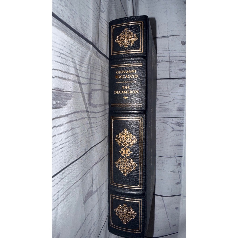 The Decameron Giovanni Boccaccio Franklin Library 1981 Leather Gold Gilt Book